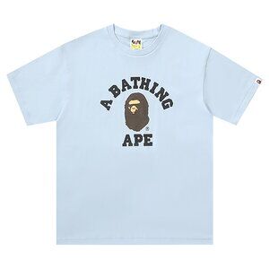 BAPE Classic College T-Shirt Blue | A Bathing Ape